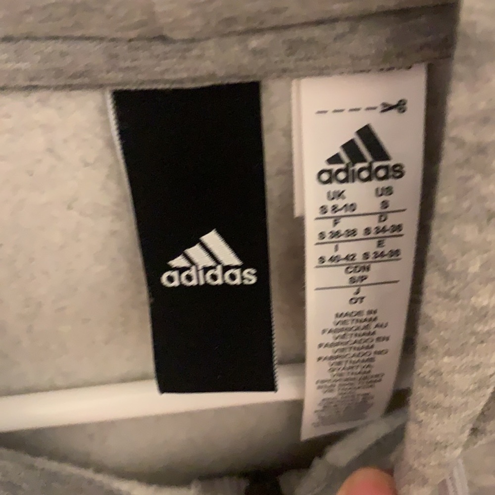 Adidas grey hoodie jacket - Picture 2 of 2